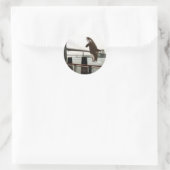 De Brooklyn Bridge-Sticker springen Ronde Sticker (Tas)