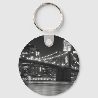 De Brooklyn Bridge - zwart en wit Sleutelhanger