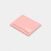 De Brookstone-logo-laptop Post-it® Notes (Schuin)