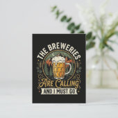 De brouwerijen roepen en ik moet gaan kaart (Staand voorkant)
