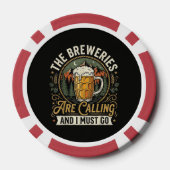 De brouwerijen roepen en ik moet gaan poker chips (Achterkant)