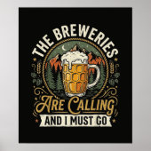 De brouwerijen roepen en ik moet gaan poster (Voorkant)