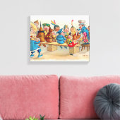 De Brownie's kerstdiner Canvas Afdruk (Insitu (Woonkamer))