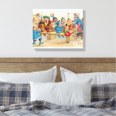 De Brownie's kerstdiner Canvas Afdruk (Insitu (Slaapkamer))