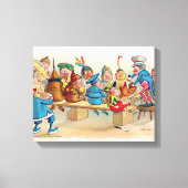 De Brownie's kerstdiner Canvas Afdruk (Voorkant)
