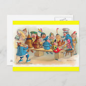 De Brownie's kerstdiner Feestdagenkaart (Voorkant / Achterkant)