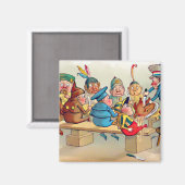 De Brownie's kerstdiner Magneet (Voorkant / Achterkant)