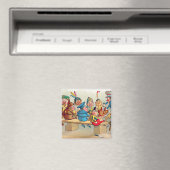 De Brownie's kerstdiner Magneet (Insitu (Vaatwasser))