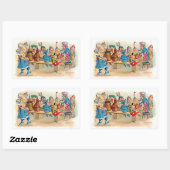De Brownie's kerstdiner Rechthoekige Sticker (Vel)
