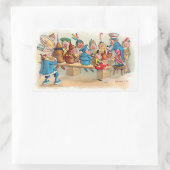 De Brownie's kerstdiner Rechthoekige Sticker (Tas)