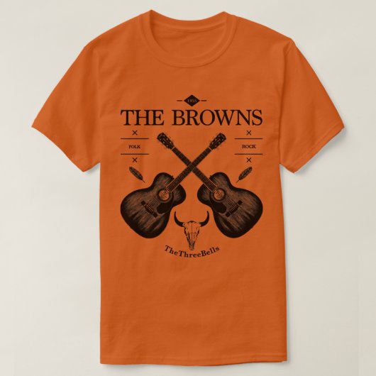 De Browns akoestische gitaar Logo T-shirt (Design voorkant)