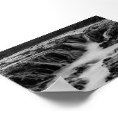 De Bruararfoss-waterval in IJsland Poster (Hoek)