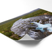 De Bruararfoss-waterval in IJsland Poster (Hoek)