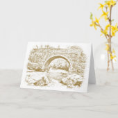 De brug Aberglaslyn Kaart (Gele Bloem)