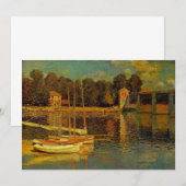 De brug bij Argenteuil door Claude Monet (Voorkant / Achterkant)