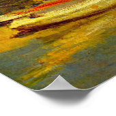 De brug bij Argenteuil door Claude Monet Poster (Hoek)