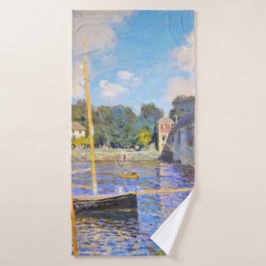 De brug bij Argenteuil, Monet Badhanddoek (Badhanddoek)
