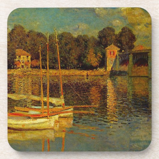 De brug bij Argenteuil van Claude Monet Bier Onderzetter (Voorkant)