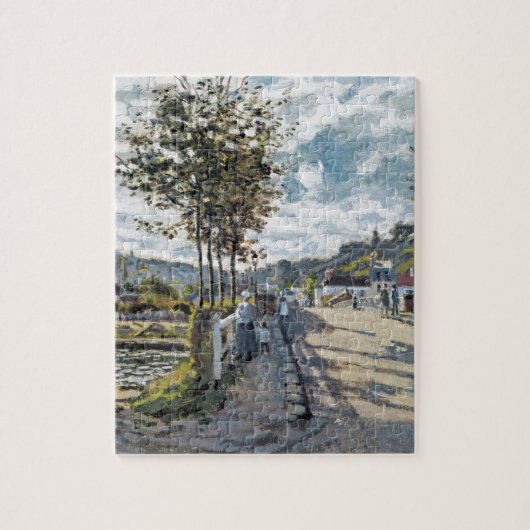 De brug bij Bougival door Claude Monet Legpuzzel (Verticaal)