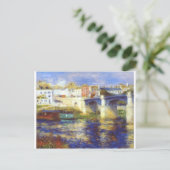 De brug bij chatou van Pierre-Auguste Renoir Briefkaart (Staand voorkant)