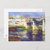 De brug bij chatou van Pierre-Auguste Renoir Briefkaart (Voorkant / Achterkant)