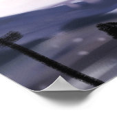 De brug bij de schemering poster (Hoek)