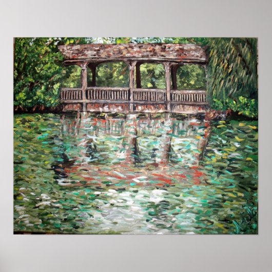 "De brug bij Greynolds" Poster (Voorkant)