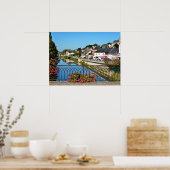 De brug bij Josselin in Frankrijk Poster (Keuken)