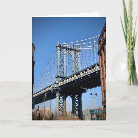 De Brug en het Empire State Building van Manhattan Kaart (Voorkant)