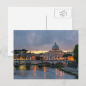 De brug Heilige Peter Basilica Rome Italië van Briefkaart (Voorkant / Achterkant)