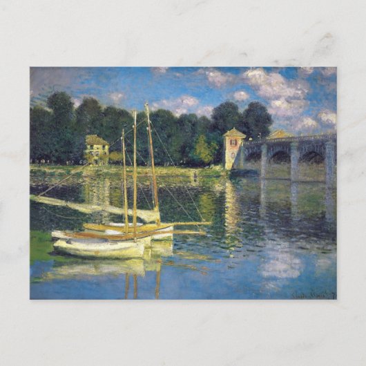 De brug in Argenteuil - Claude Monet Briefkaart (Voorkant)