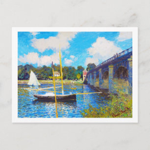 De brug in Argenteuil Claude Monet Briefkaart