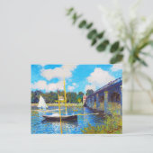 De brug in Argenteuil Claude Monet Briefkaart (Staand voorkant)