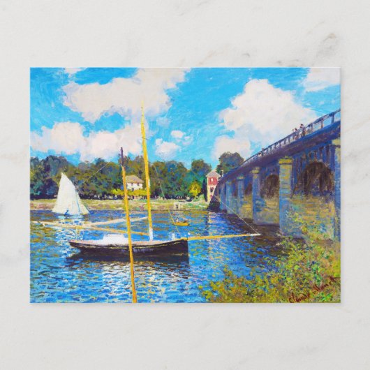 De brug in Argenteuil Claude Monet Briefkaart (Voorkant)
