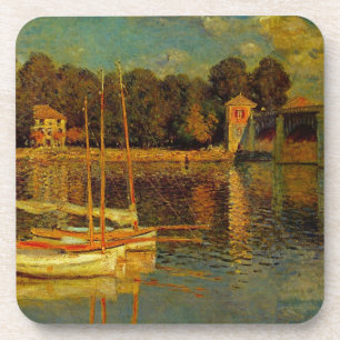 De brug in Argenteuil door Claude Monet Bier Onderzetter