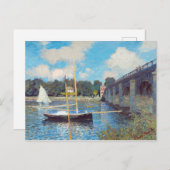 De brug in Argenteuil door Claude Monet Briefkaart (Voorkant / Achterkant)
