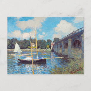De brug in Argenteuil door Claude Monet Briefkaart