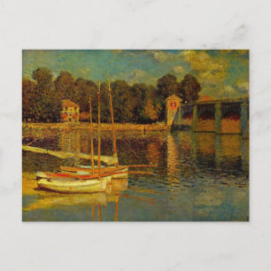 De brug in Argenteuil door Claude Monet Briefkaart