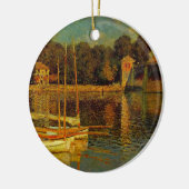 De brug in Argenteuil door Claude Monet Keramisch Ornament (Links)