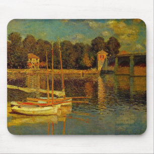 De brug in Argenteuil door Claude Monet Muismat