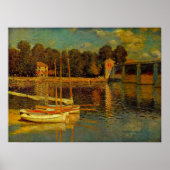 De brug in Argenteuil door Claude Monet Poster (Voorkant)