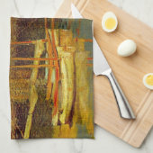 De brug in Argenteuil door Claude Monet Theedoek (Quarter Fold)