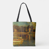 De brug in Argenteuil door Claude Monet Tote Bag (Achterkant)