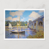De brug in Argenteuil, Monet Briefkaart (Voorkant)