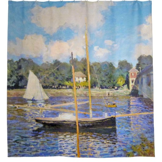De brug in Argenteuil, Monet Douchegordijn (Voorkant)