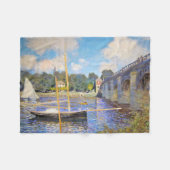 De brug in Argenteuil, Monet Fleece Deken (Voorkant (Horizontaal))