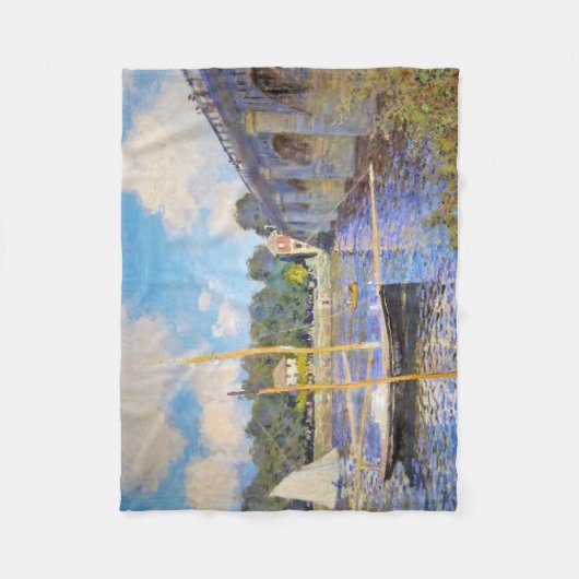 De brug in Argenteuil, Monet Fleece Deken (Voorkant)