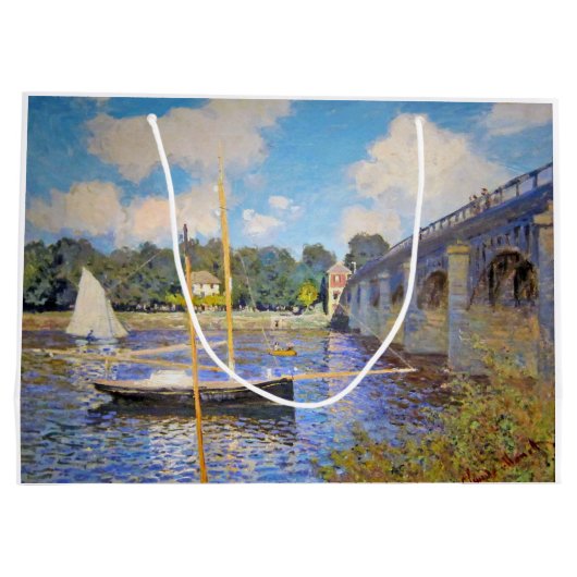 De brug in Argenteuil, Monet Groot Cadeauzakje (Achterkant)