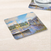De brug in Argenteuil, Monet Kartonnen Onderzetters (Schuin)