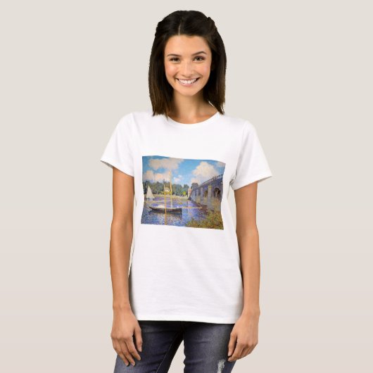 De brug in Argenteuil, Monet T-shirt (Voorkant volledig)
